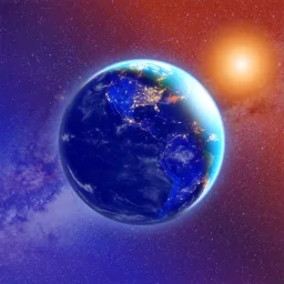 3D Earth & Moon app icon